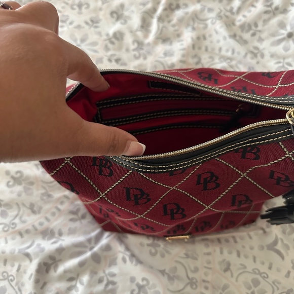 Dooney & Bourke Red Signature Fabric Bag - Picture 5 of 5